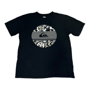 Quiksilver Mens Black Graphic Tee